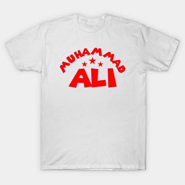 Muhammad Ali - Three Star Red T-Shirt by ahmadzakiramadhan